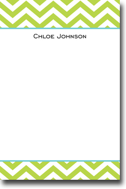 Boatman Geller Notepads - Chevron Lime Boatman Geller Notepads - Chevron Lime
