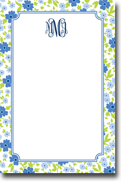 Boatman Geller Notepads - Emma Floral Periwinkle