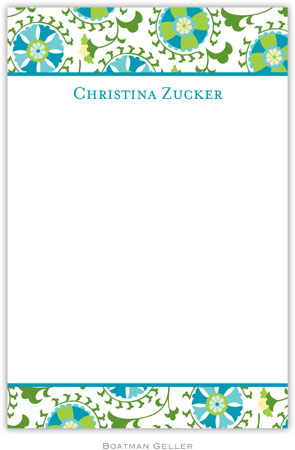 Boatman Geller Notepads - Suzani Teal Boatman Geller Notepads - Suzani Teal
