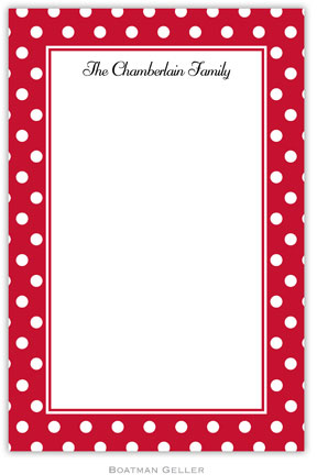 Boatman Geller Notepads - Polka Dot Cherry Boatman Geller Notepads - Polka Dot Cherry
