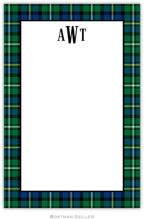 Boatman Geller Notepads - Black Watch Plaid