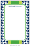 Boatman Geller Notepads - Alex Houndstooth Navy