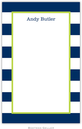 Boatman Geller - Create-Your-Own Personalized Notepads (Awning Stripe)