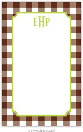 Boatman Geller - Create-Your-Own Personalized Notepads (Classic Check) Boatman Geller - Create-Your-Own Personalized Notepads (Classic Check)