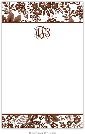 Boatman Geller Notepads - Classic Floral Brown Boatman Geller Notepads - Classic Floral Brown