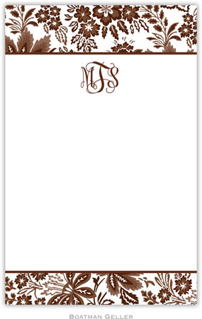 Boatman Geller Notepads - Classic Floral Brown