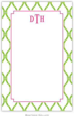 Boatman Geller Notepads - Bamboo Green & Raspberry Boatman Geller Notepads - Bamboo Green & Raspberry
