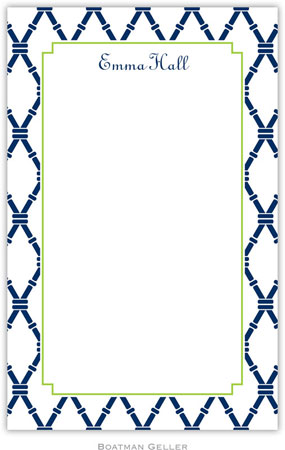 Boatman Geller Notepads - Bamboo Navy & Green Boatman Geller Notepads - Bamboo Navy & Green