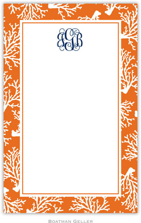 Boatman Geller Notepads - Coral Repeat Boatman Geller Notepads - Coral Repeat