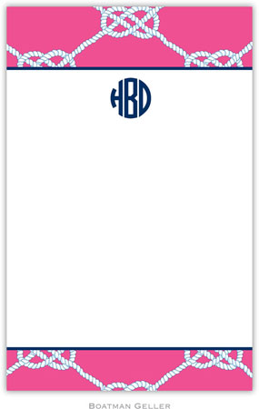 Boatman Geller Notepads - Nautical Knot Raspberry Boatman Geller Notepads - Nautical Knot Raspberry