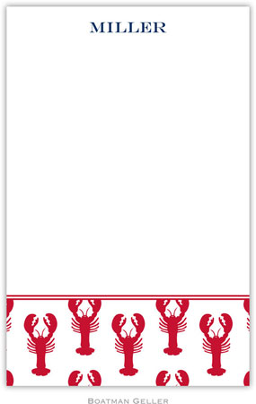 Boatman Geller Notepads - Lobsters Red Boatman Geller Notepads - Lobsters Red