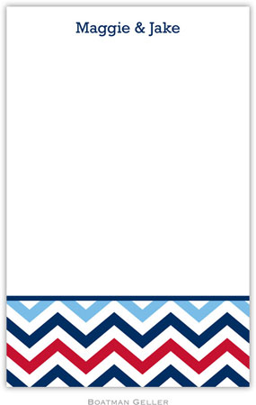 Boatman Geller Notepads - Chevron Blue & Red Boatman Geller Notepads - Chevron Blue & Red