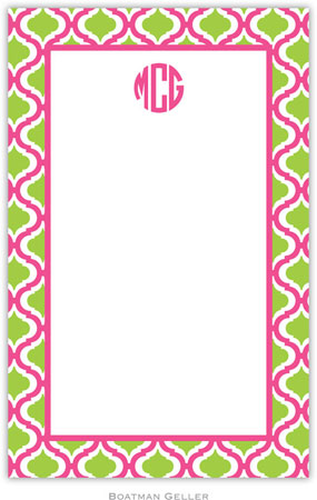 Boatman Geller Notepads - Kate Raspberry & Lime
