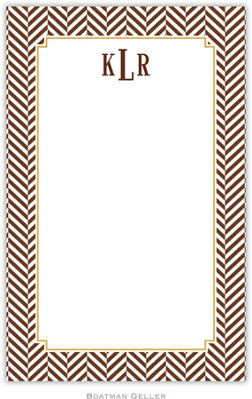 Boatman Geller Notepads - Herringbone Chocolate Boatman Geller Notepads - Herringbone Chocolate