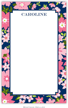 Boatman Geller Notepads - Caroline Floral Pink