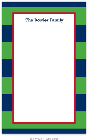 Boatman Geller Notepads - Rugby Navy & Kelly Boatman Geller Notepads - Rugby Navy & Kelly