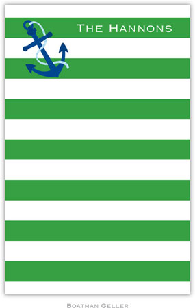 Boatman Geller Notepads - Stripe Anchor Boatman Geller Notepads - Stripe Anchor