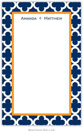 Boatman Geller - Create-Your-Own Personalized Notepads (Bristol Tile Navy)