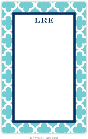 Boatman Geller - Create-Your-Own Personalized Notepads (Bristol Tile Teal)