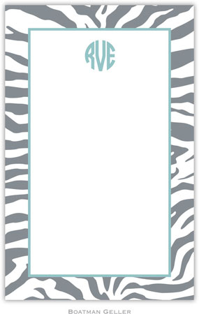 Boatman Geller - Create-Your-Own Personalized Notepads (Zebra Gray) Boatman Geller - Create-Your-Own Personalized Notepads (Zebra Gray)
