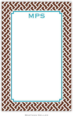 Boatman Geller - Create-Your-Own Personalized Notepads (Stella Chocolate)