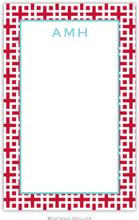 Boatman Geller - Create-Your-Own Personalized Notepads (Lattice Cherry) Boatman Geller - Create-Your-Own Personalized Notepads (Lattice Cherry)
