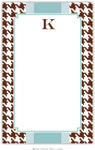 Boatman Geller Notepads - Alex Houndstooth Chocolate