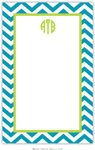 Boatman Geller - Create-Your-Own Personalized Notepads (Chevron Turquoise)