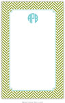 Boatman Geller - Create-Your-Own Personalized Notepads (Herringbone Jungle)