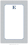 Boatman Geller - Create-Your-Own Personalized Notepads (Herringbone Gray)