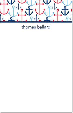Boatman Geller Notepads - Happy Anchor Blue Boatman Geller Notepads - Happy Anchor Blue