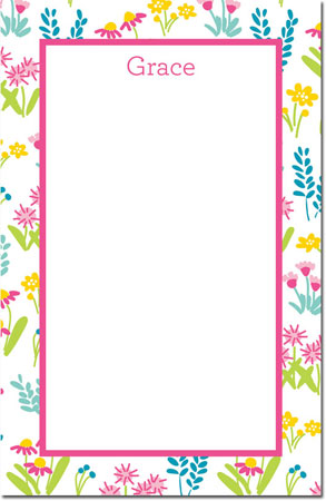 Boatman Geller Notepads - Flower Fields Pink