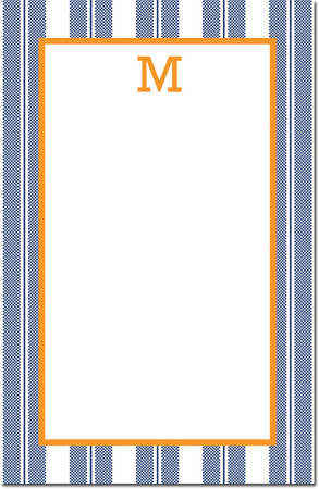Boatman Geller Notepads - Vineyard Stripe Navy Boatman Geller Notepads - Vineyard Stripe Navy