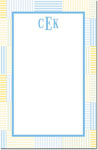 Boatman Geller Notepads - Seersucker Patch Light Blue