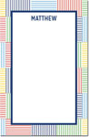 Boatman Geller Notepads - Seersucker Patch Blue