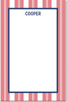Boatman Geller Notepads - Vineyard Stripe Cherry