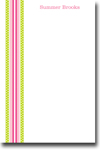 Boatman Geller Notepads - Grosgrain Ribbon Pink & Green