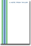 Boatman Geller Notepads - Grosgrain Ribbon Blue & Green