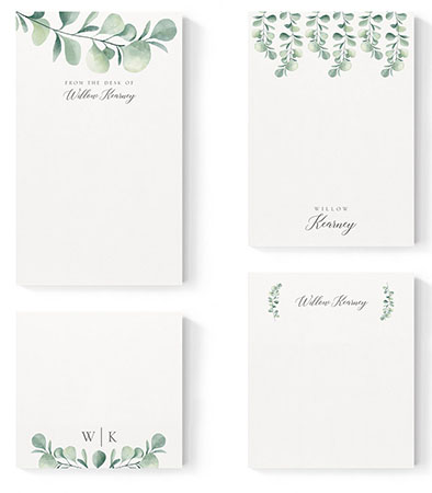 Notepad Set by Carlson Craft (Watercolor Eucalyptus) Notepad Set by Carlson Craft (Watercolor Eucalyptus)