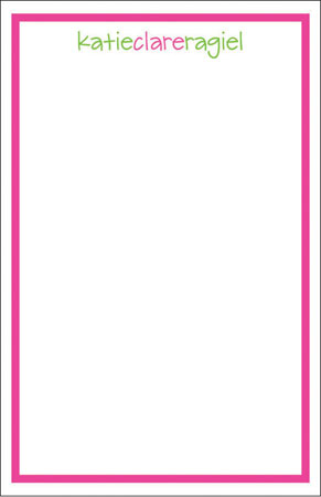 Donovan Designs Notepads - AK Camille (Pink)