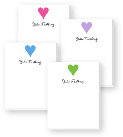 Cute Collection Notepads by Donovan Designs - Hearts