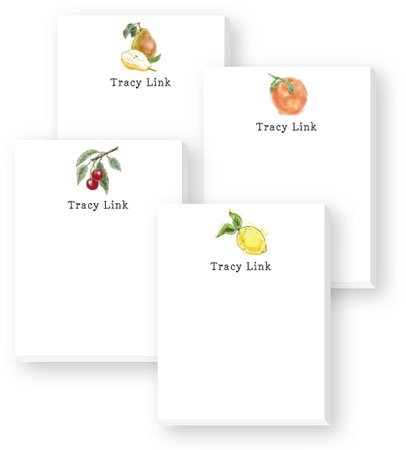Cute Collection Notepads by Donovan Designs - Fruit