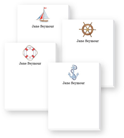 Cute Collection Notepads by Donovan Designs - Nautical Cute Collection Notepads by Donovan Designs - Nautical