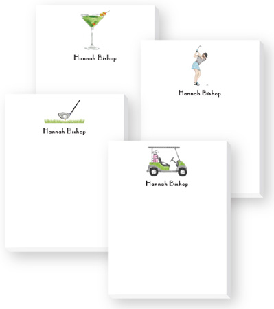 Cute Collection Notepads by Donovan Designs - Golf For Her