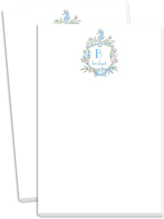 Donovan Designs Notepads - Beach Seahorse Crest