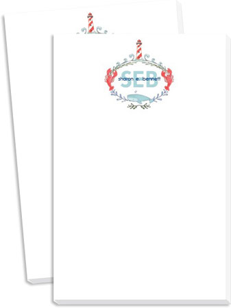 Donovan Designs Notepads - Northeastern Lighthouse Crest