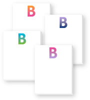 Cute Collection Notepads by Donovan Designs - Gradient Initial