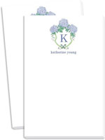 Donovan Designs Notepads - Blue & Green Hydrangeas Crest