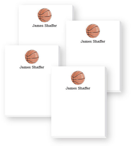 Cute Collection Notepads by Donovan Designs - Basketball