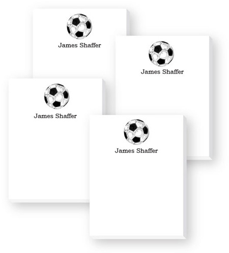 Cute Collection Notepads by Donovan Designs - Soccer